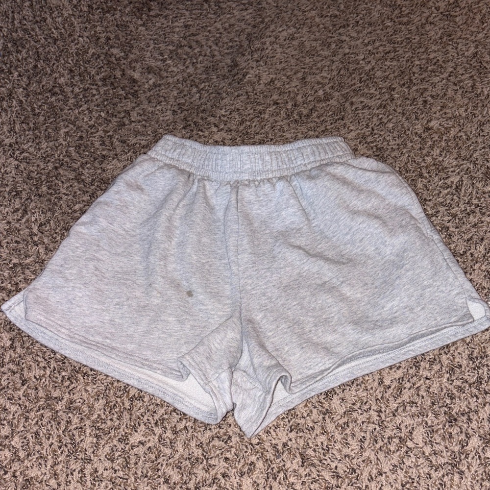 No Boundaries Light Gray Athletic Sweat Shorts